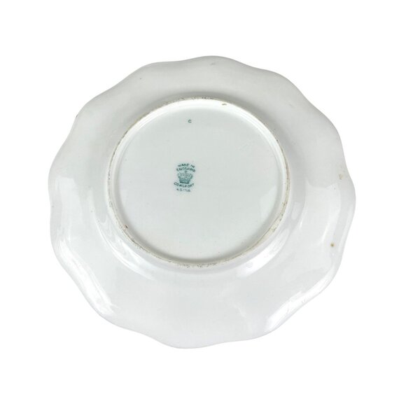 Coalport Indian Tree Scalloped Edge Bread Plate 6 5/8'' Fine Bone China Floral - Picture 3 of 5
